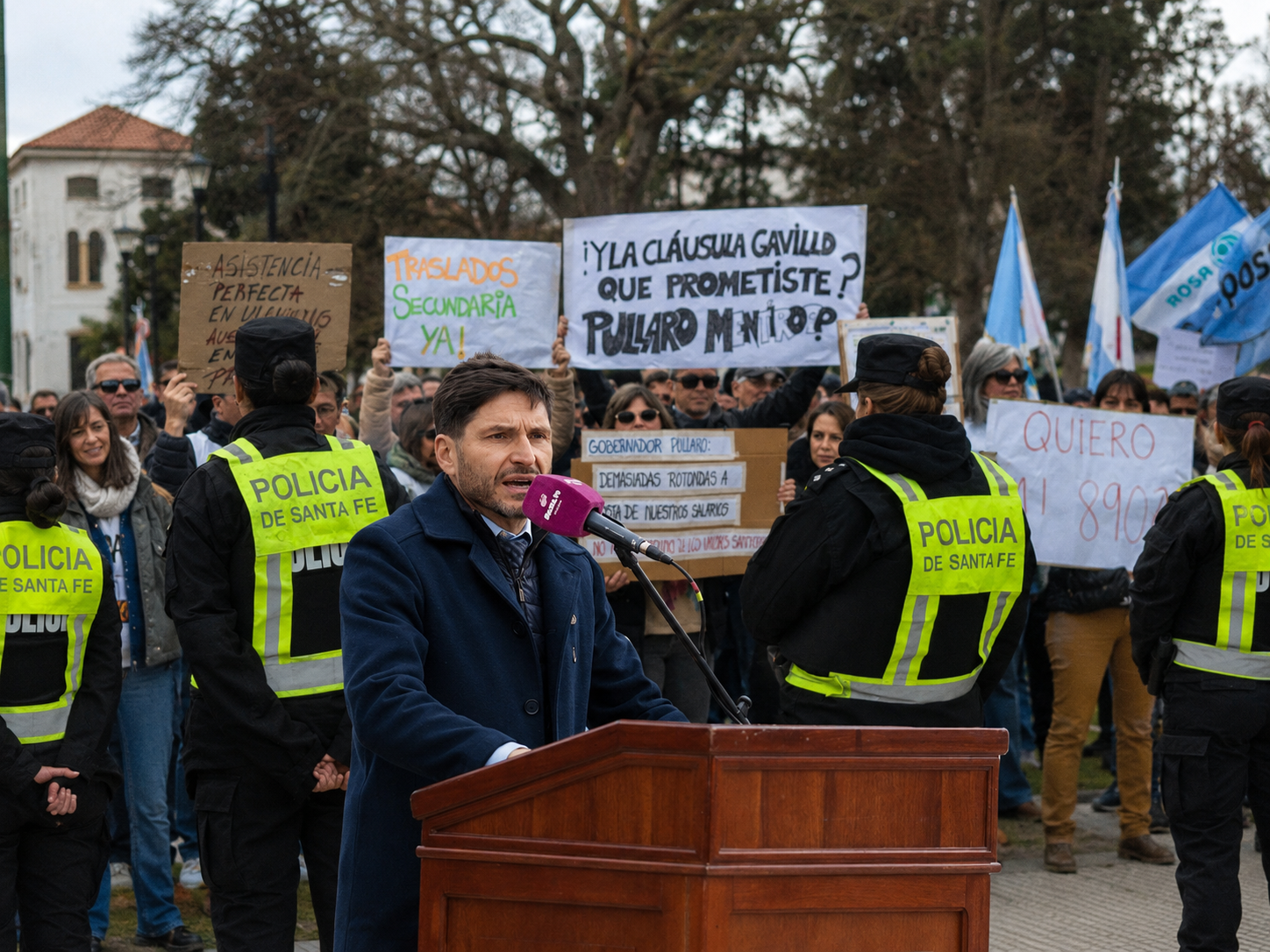 Pullaro Protesta Docente